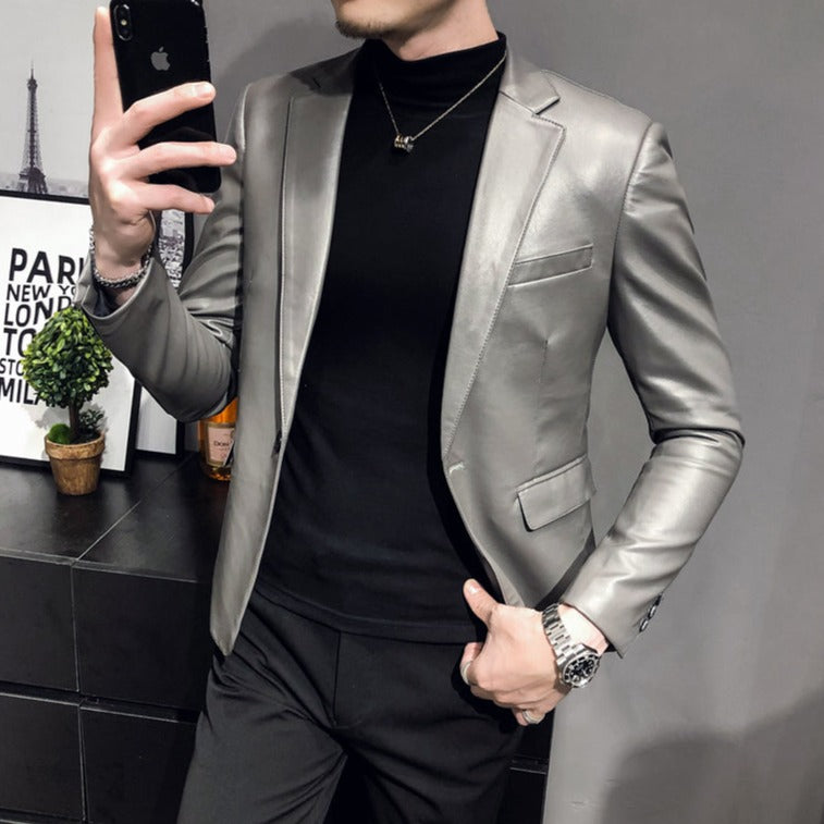 Men’s Leather Blazer MV1104