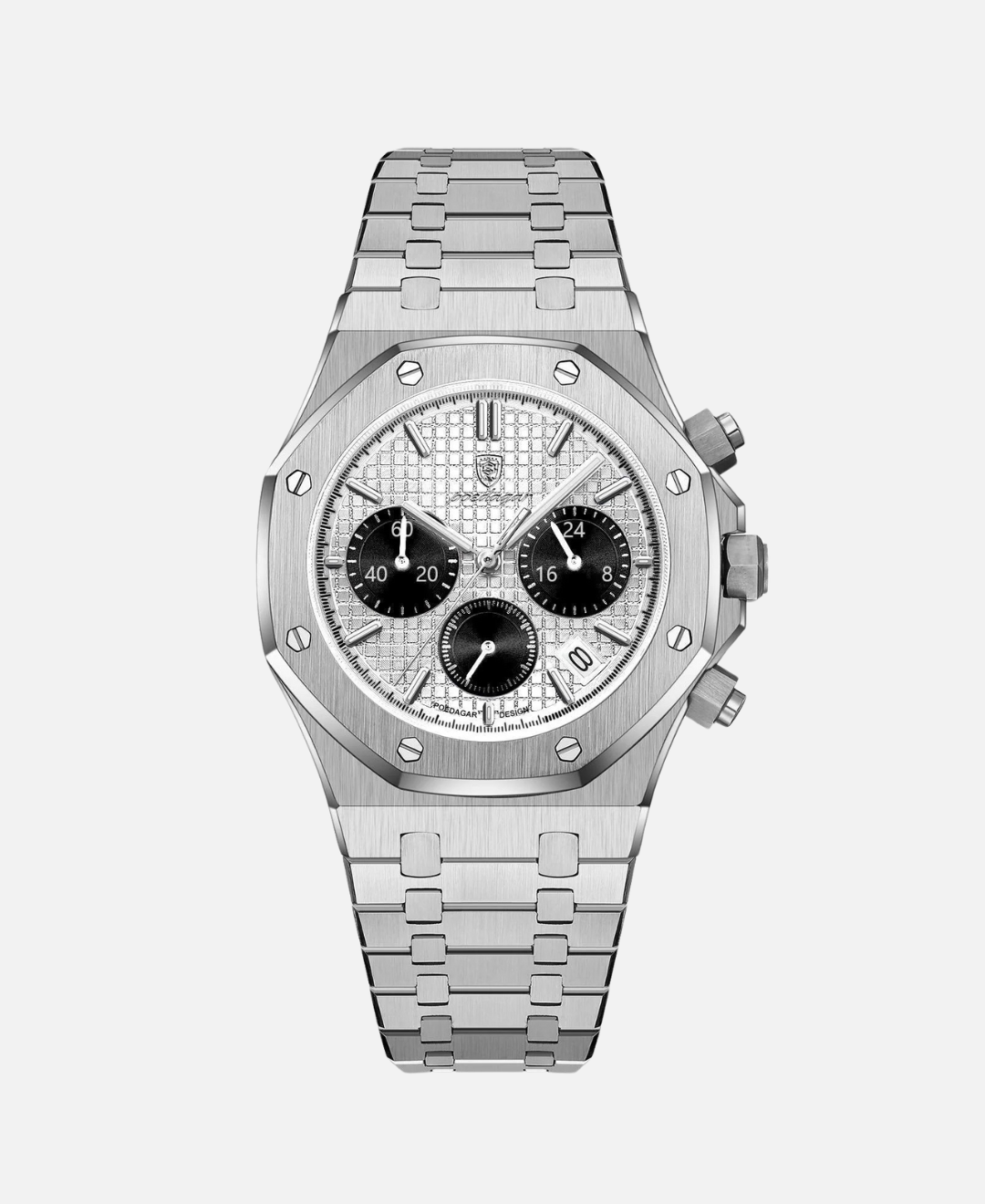 Calvaro Steel Quartz Chronograph