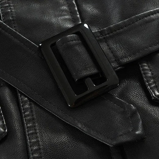 Men’s Long Leather Jacket MV1100