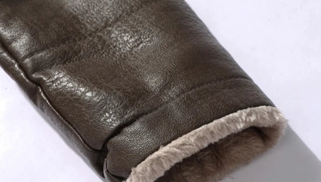 Men’s Leather Overcoat MV1255