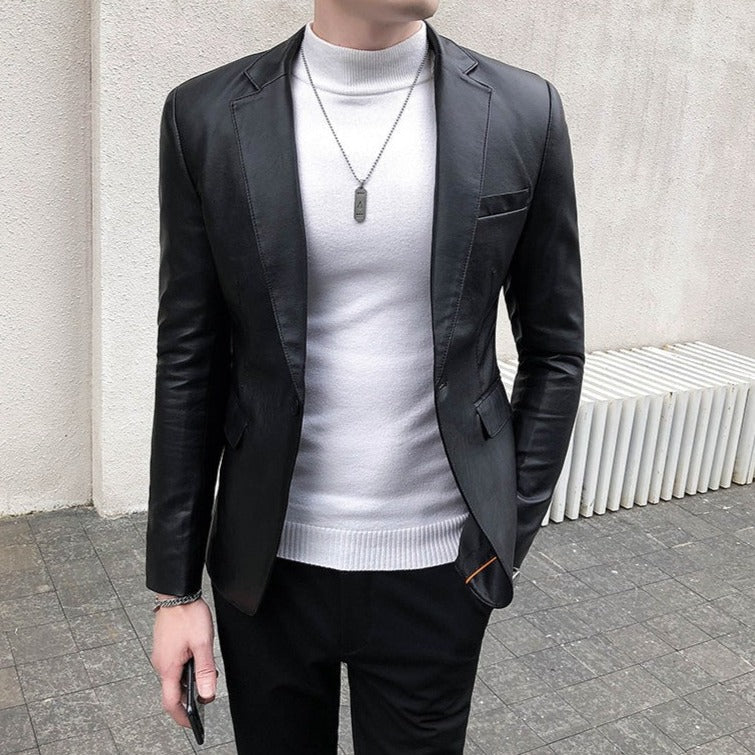 Men’s Leather Blazer MV1104