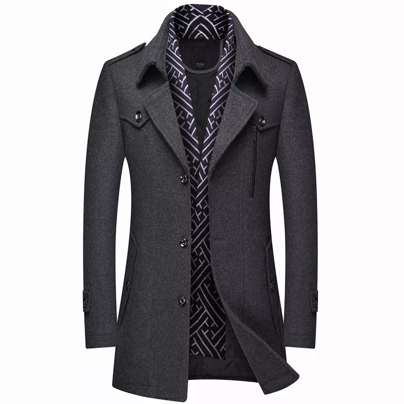 Men’s Long Designer Coat MV1136