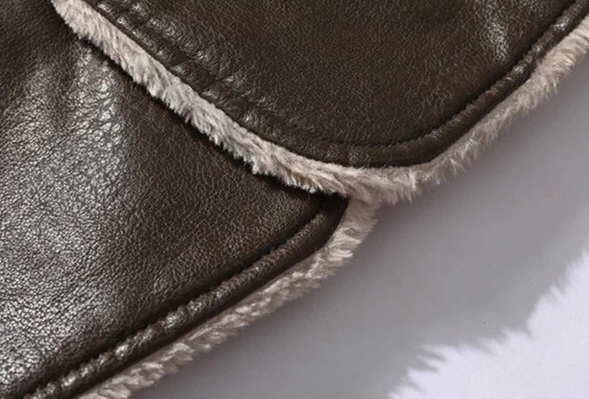 Men’s Leather Overcoat MV1255