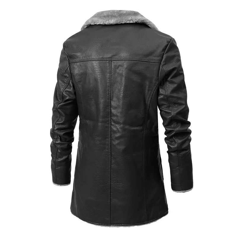 Men’s Leather Overcoat MV1255