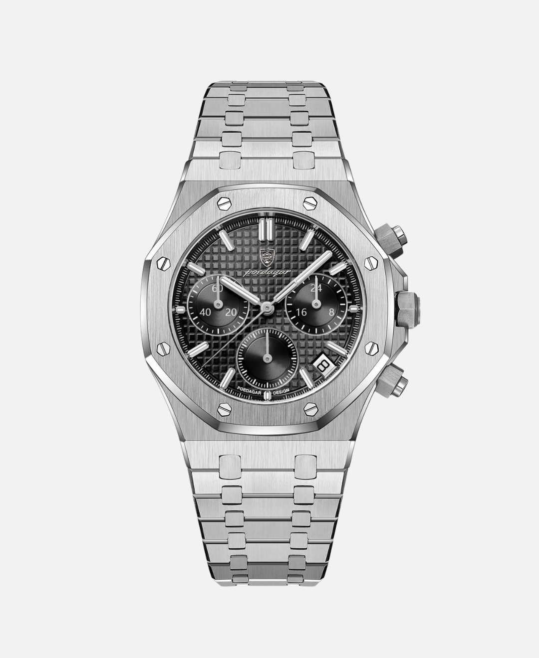 Calvaro Steel Quartz Chronograph