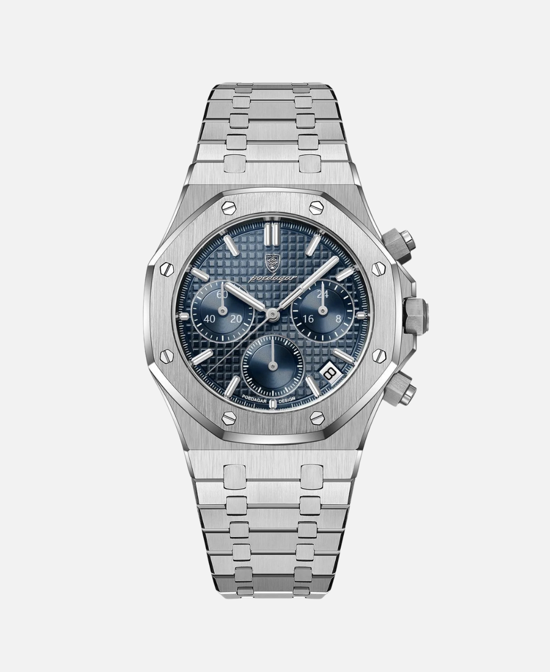 Calvaro Steel Quartz Chronograph