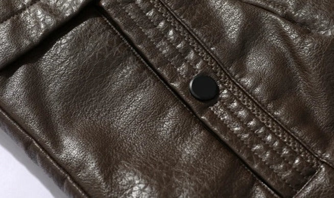 Men’s Leather Overcoat MV1255