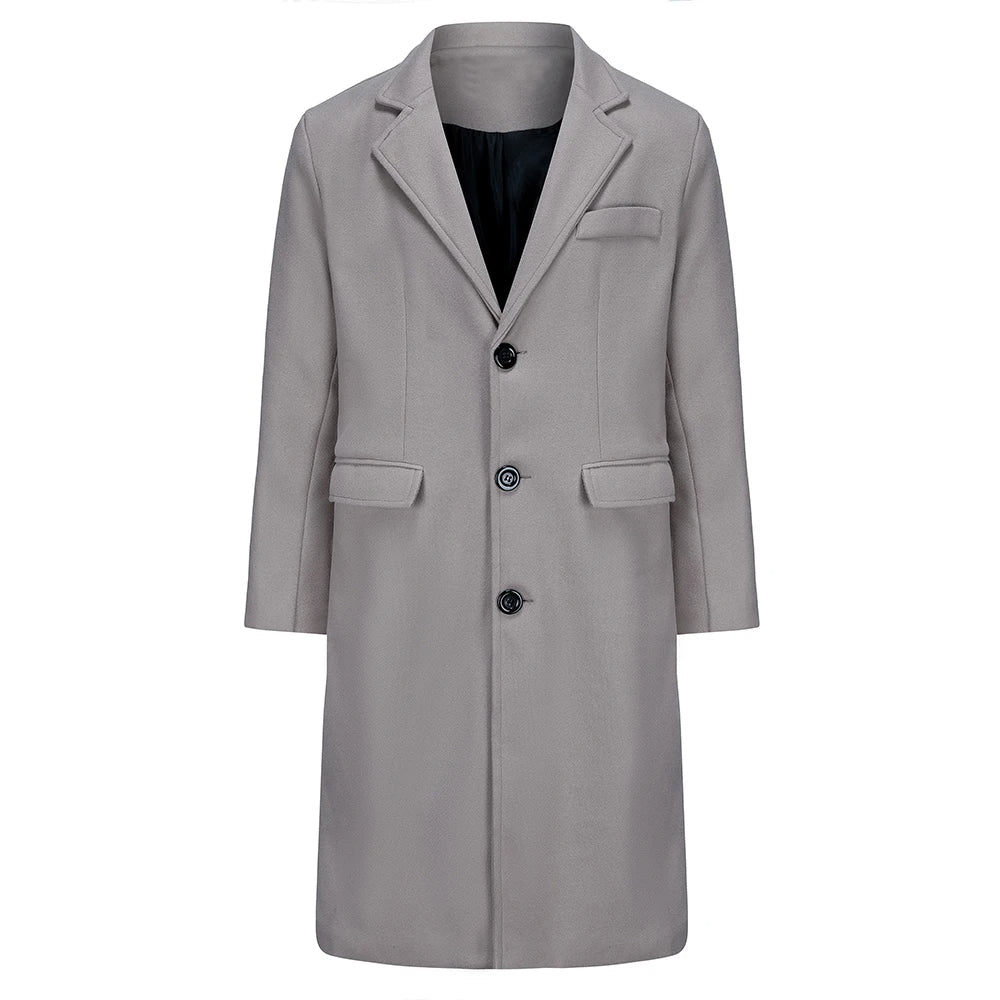 Men’s Long Luxury Overcoat MV1287