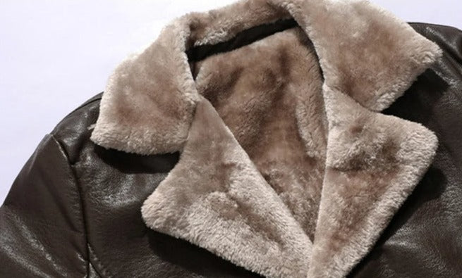 Men’s Leather Overcoat MV1255