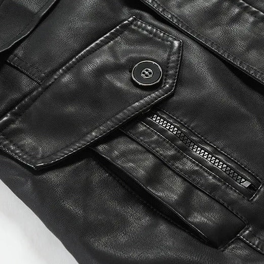 Men’s Long Leather Jacket MV1100