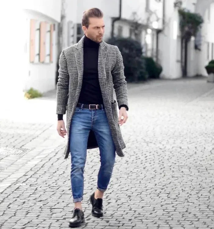 Men’s Checked Overcoat MV1275