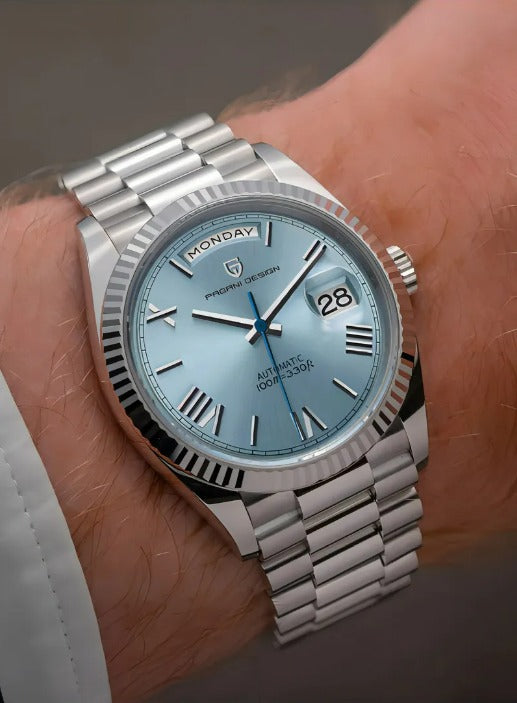 Pagani President Date Turquoise Blue