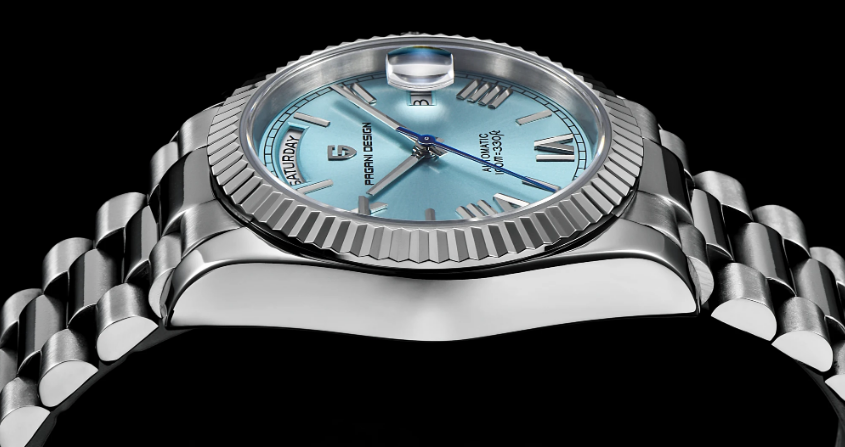 Pagani President Date Turquoise Blue