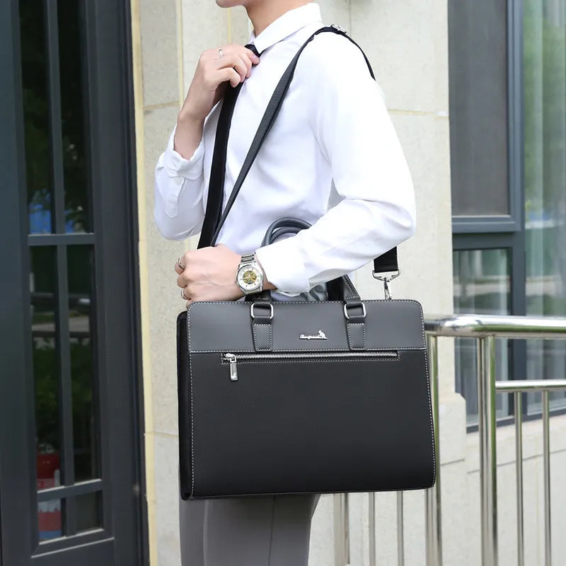 Men’s Premium Leather Executive Briefcase MV1104