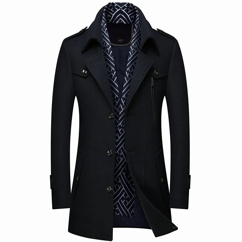 Men’s Long Designer Coat MV1136
