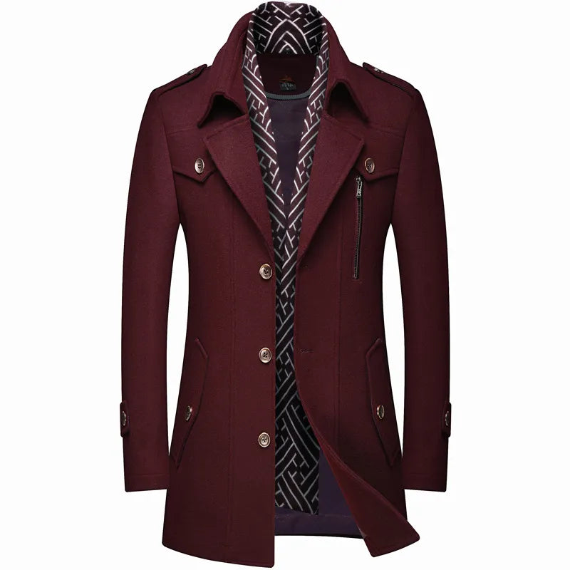 Men’s Long Designer Coat MV1136