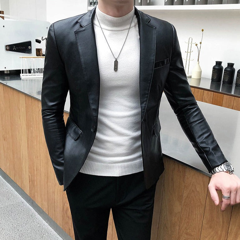Men’s Leather Blazer MV1104