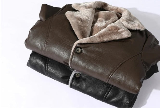 Men’s Leather Overcoat MV1255