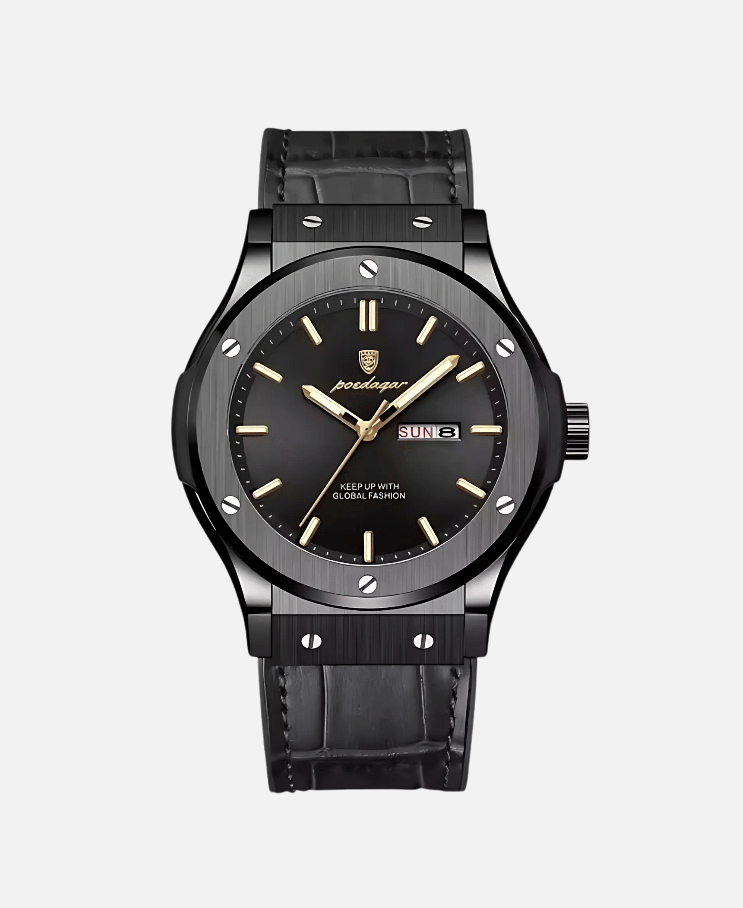 Calvaro Leather Quartz Waterproof