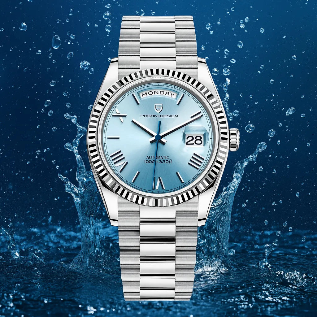 Pagani President Date Turquoise Blue