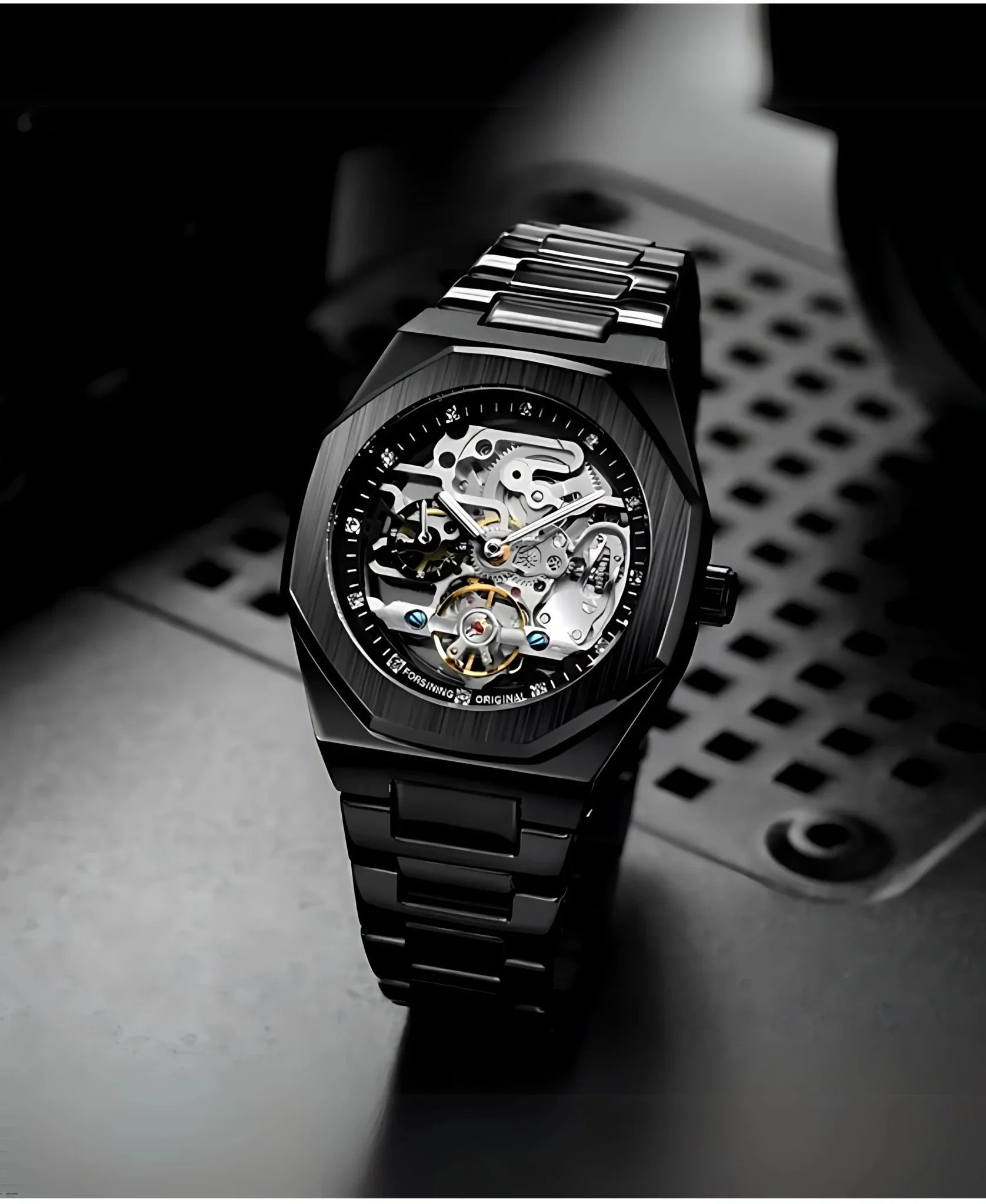 Calvaro Skeleton Mechanical Quartz Watch